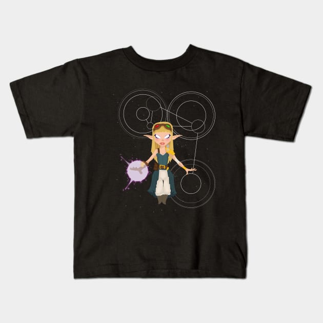 The Time Weaver Kids T-Shirt by farai